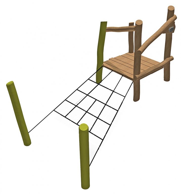 Imagen 2 Plataforma para colina con red escalada Siana