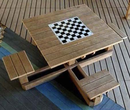 Imagen 2 Mesa Picnic Cuadrada