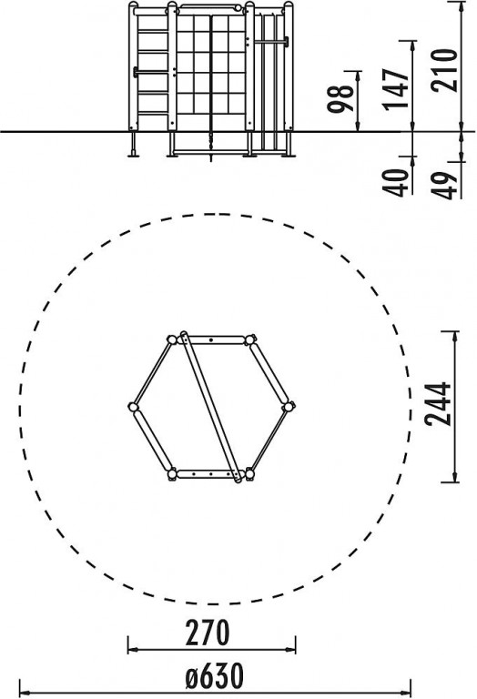Imagen 4 Conjunto Hexagonal 210