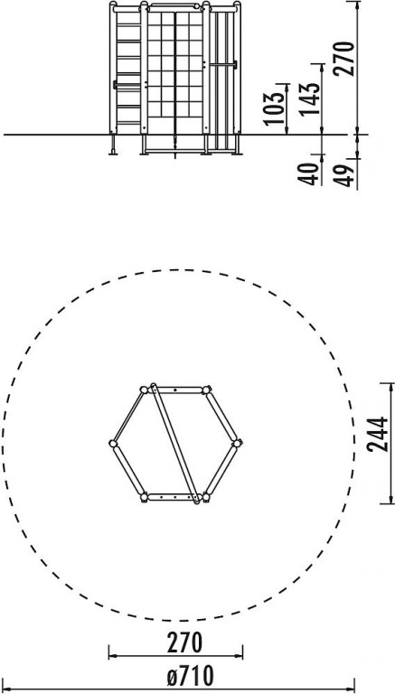 Imagen 4 Conjunto Hexagonal 270