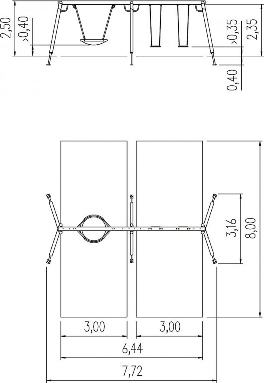 Imagen 5 Columpio Águila 2 plano doble + nido
