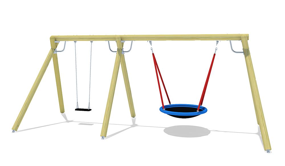 unique_Columpio_triple_Águila_con_asiento_de_nido