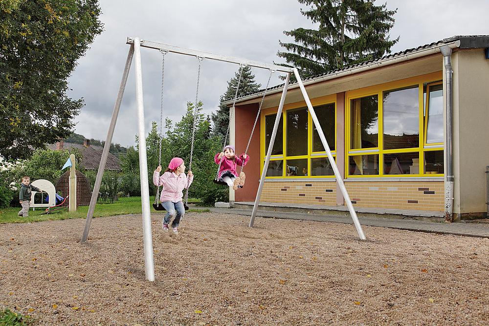 Columpio plano doble